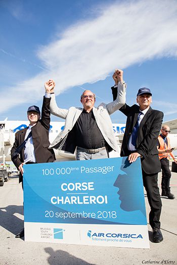 Air Corsica passe la barre des 100 000 passagers entre Bruxelles Charleroi et la Corse