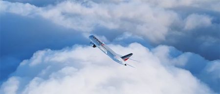 Le Boeing 787 d’Air France magnifié