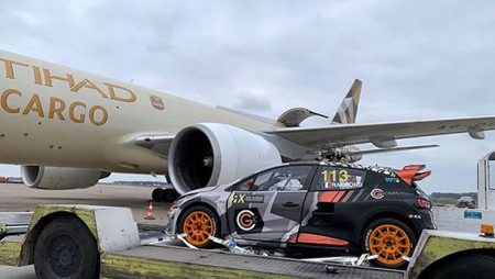 Watch: track to track Etihad cargo flies 17 of the world’s top rallycross cars from Europe to Abu Dhabi