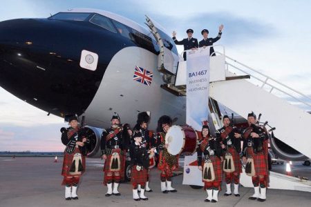 Wakey Wakey; British Airways’ first early morning flight in 20 years takes off from Inverness
