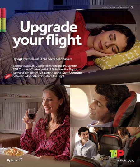 TAP Air Portugal facilite le surclassement grâce à une application innovante
