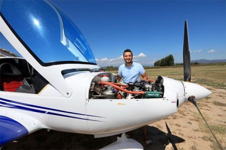 Nouveau record de distance en ULM Biplace : traversée de la Méditerranée sans escale