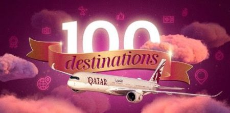 Qatar Airways ajoute une 100ème destination à son réseau