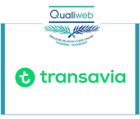 Trophée Qualiweb 2021 : Transavia récompensée pour la qualité de sa Relation Client Online