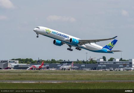 1er vol d’essai du second A350-1000 de la compagnie Air Caraïbes