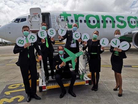 Transavia inaugure sa nouvelle ligne Brest Calvi
