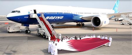 Qatar Airways accueille son premier Boeing 777-9 à Doha