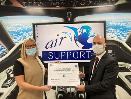 Air Support obtient le statut d’Opérateur Économique Agrée (OEA)