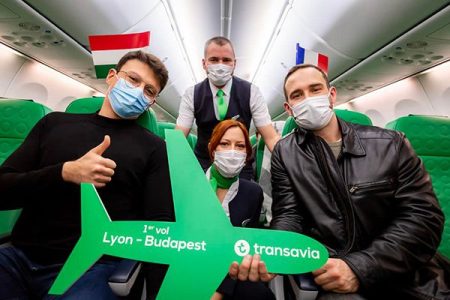 Décollage réussi pour la nouvelle route Lyon – Budapest de Transavia !