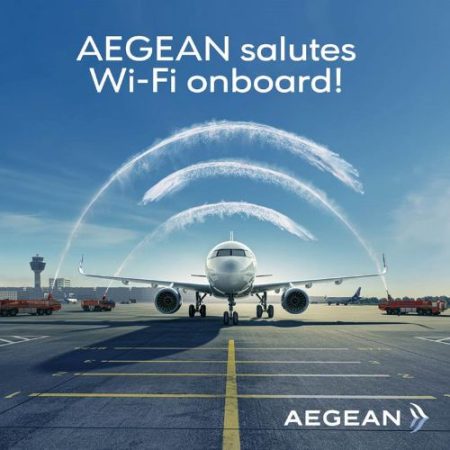 AEGEAN propose désormais la connexion Wi-Fi à bord