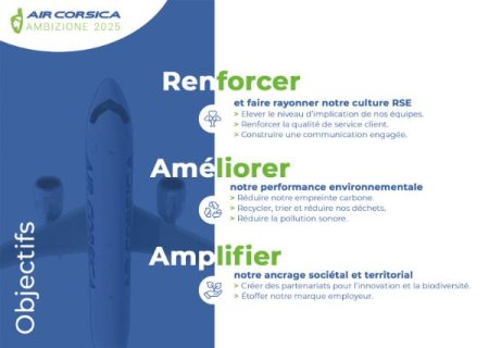 Air Corsica : nouvelle dimension en matière de développement durable et de RSE
