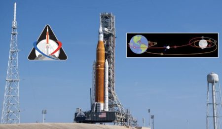 Premier lancement de la fusée de la mission Artemis