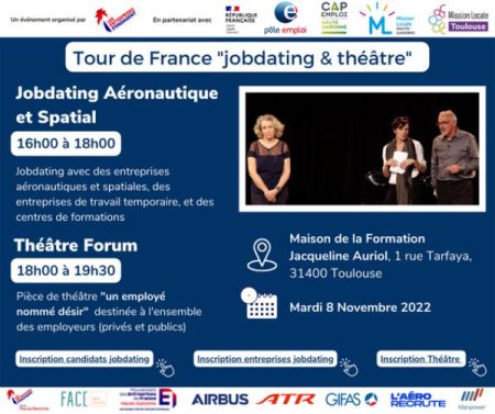 Jobdating Aéronautique et Spatial le 08/11/22 à Toulouse