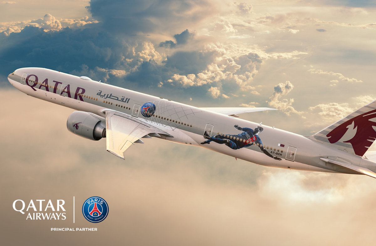 Flocage Officiel - Paris Saint-Germain - Qatar Arways, (Grand), 2022/2
