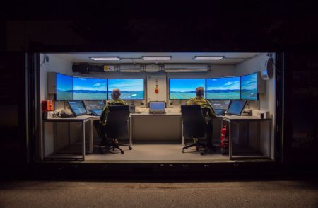 Frequentis deployable digital tower Deployable digital tower at night-c-frequentis-aerobernie