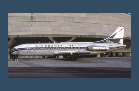 Air France, 50 ans à l’aéroport Paris-Charles de Gaulle aerobernie-air france-caravelle-cdg