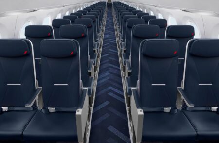 Air France dévoile les nouvelles cabines de ses Embraer 190