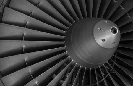 pale réacteur avion