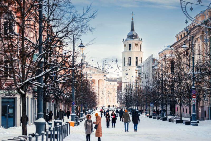 avenue gediminas vilnius lituanie Vilnius : l'expérience hivernale authentique en 2026