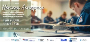 Forum Horizon Aerospace, qui aura lieu du 4 au 6 juin 2026 à l’aéroport de Lyon-Bron.