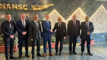 DFS Aviation Services Trainings Academy Forges Strategic ATM Training Alliance with Egypt’s NANSC Captain Ehab Mohieldin Azmi (NANSC) and Andreas Pötzsch (DFS Aviation Services)