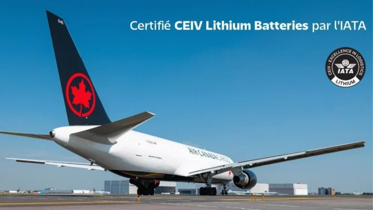 Air Canada décroche la certification CEIV Lithium Batteries de l’IATA pour son réseau de fret Air Canada obtient la certification CEIV de l’IATA pour les piles au lithium
