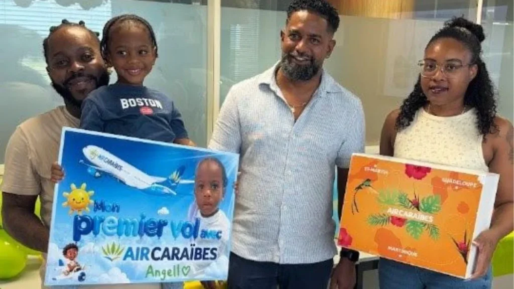 air caraïbes angell famille rudy mouniapin botte Angëll : 3 ans après sa naissance sur un vol Air Caraïbes