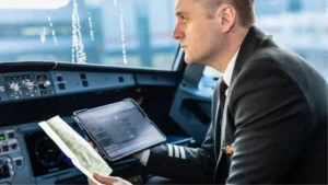 PiloteeasyJet utilisant l'application i6