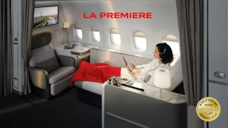Air France triomphe et décroche le titre de meilleure Première classe au monde Air France remporte le prix de la meilleure Première classe au monde aux World Airline Awards 2026 de Skytrax