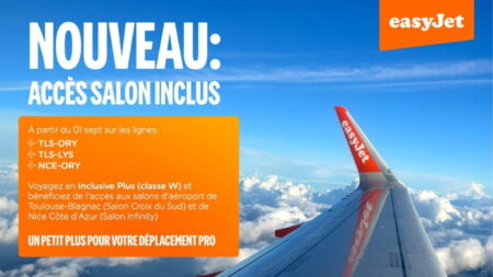 Voyage d’affaires : easyJet propose pour la première fois en France un accès aux salons des aéroports de Nice et Toulouse