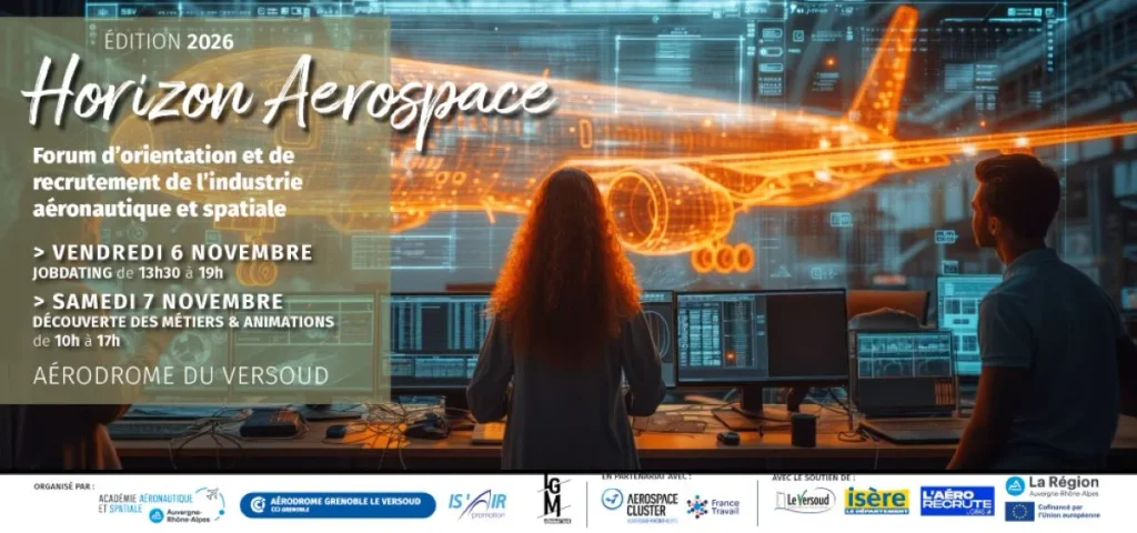 affiche forum horizon aerospace 2026 Forum Horizon Aerospace : l’emploi aéronautique à Grenoble