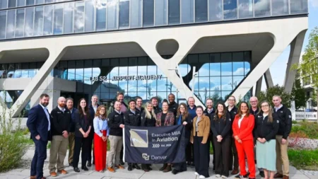 AirportAcademy Welcomes First Executive MBA Aviation Cohort from CU Denver AirportAcademy EMBA Aviation CU Denver Cohort